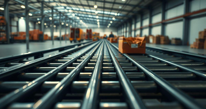 Transportador de roletes: a solução eficiente para movimentação de cargas