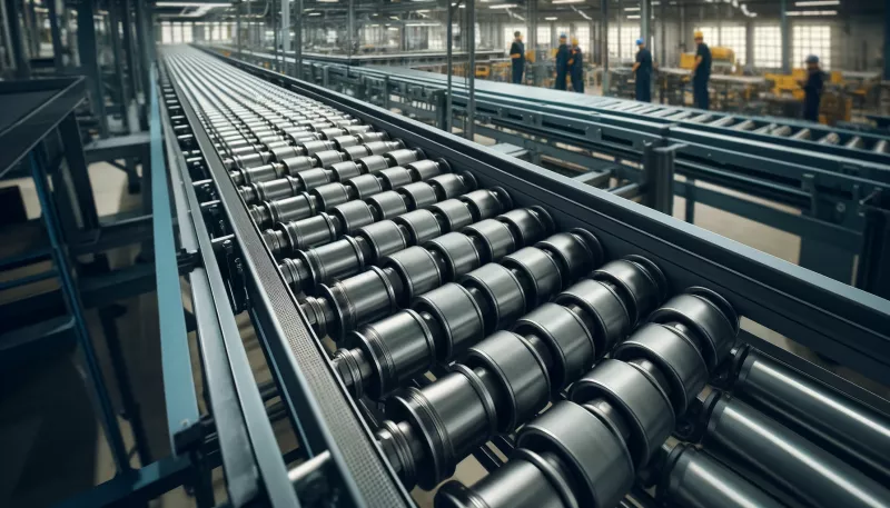 A importância das esteiras de roletes no transporte industrial